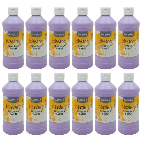 Handy Art Little Masters Tempera Paint, 16 oz., Light Purple, 12PK 201-738 - main